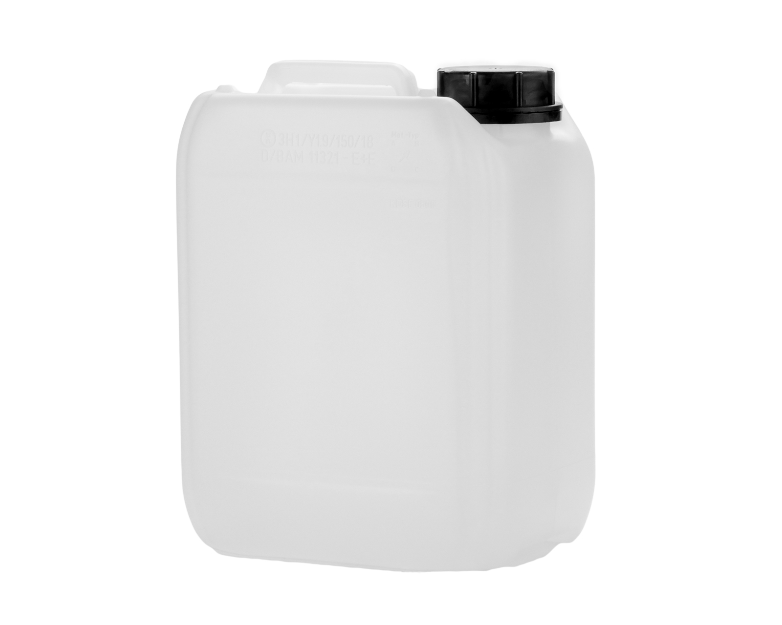 Kunststoffkanister 5 Liter, natur, HDPE, mit Verschluss DIN 51, UN