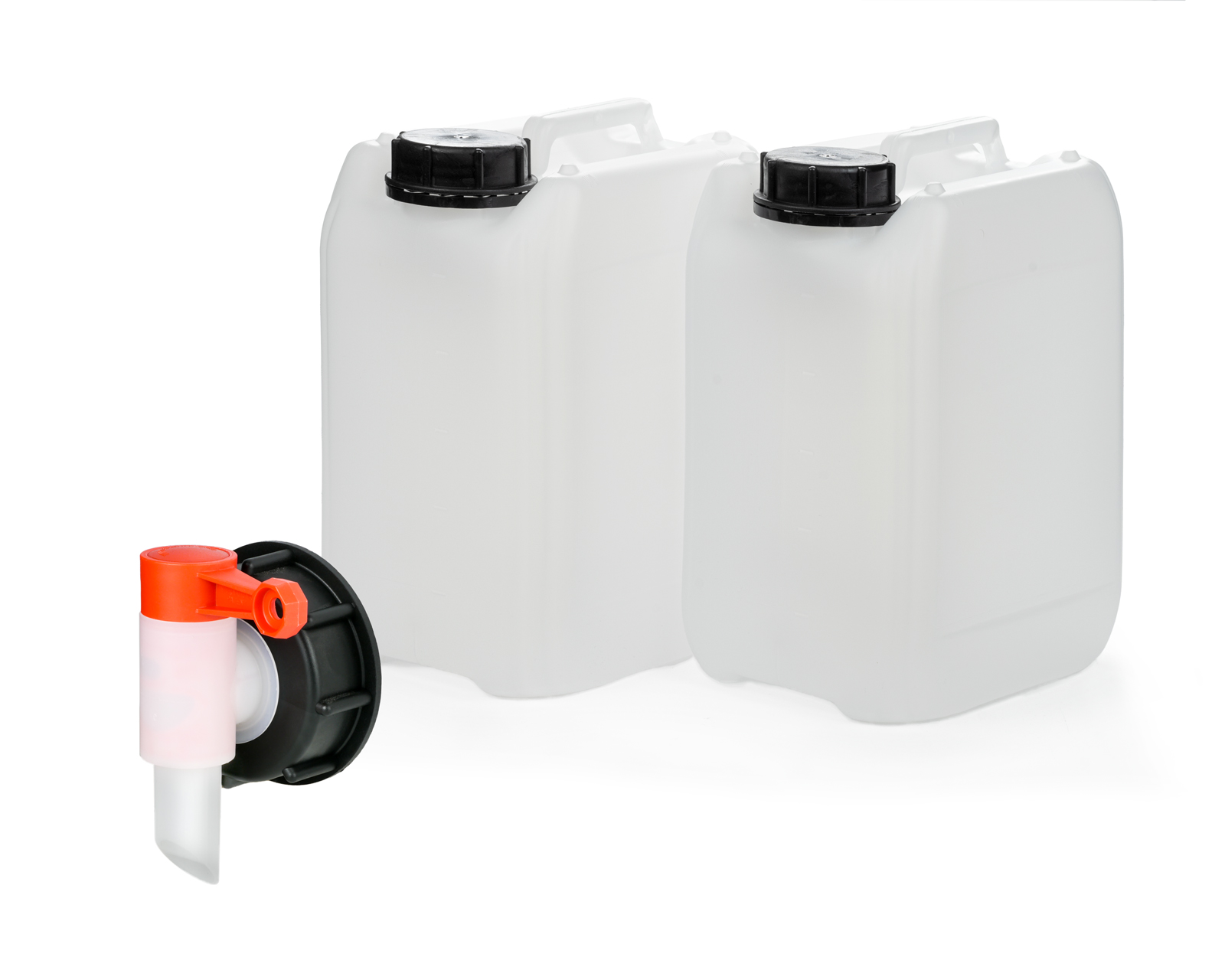 Leer-Kanister / -Flasche für 1, 5, 10 oder 25 Liter Füllmenge inkl. Deckel